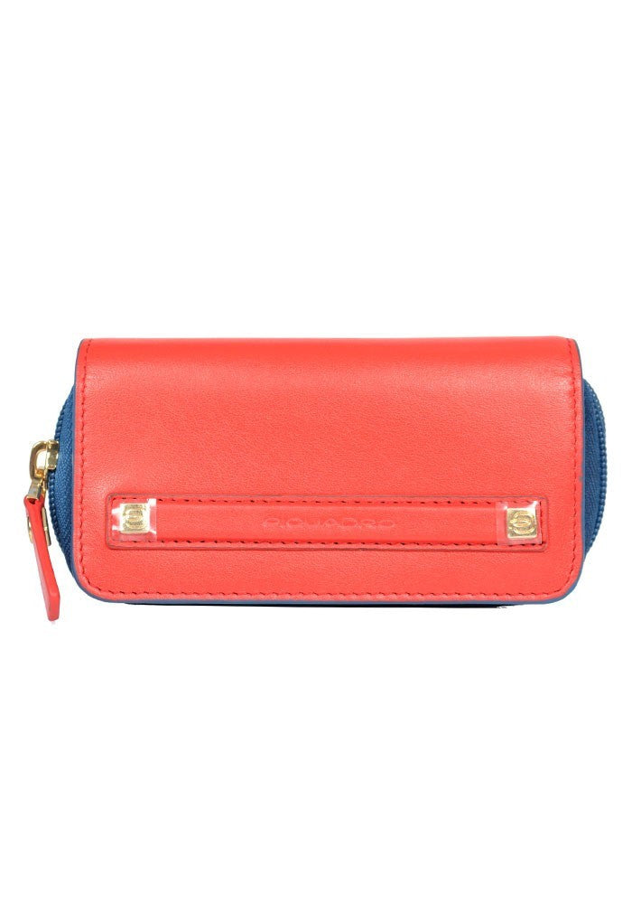Porta Llaves de Piel Piquadro PC2371WO8 Color Rojo y Azul_23.jpg
