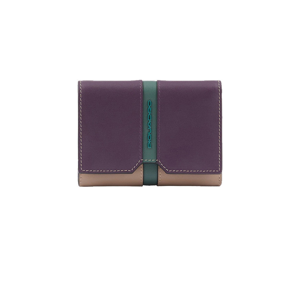 Monedero de Piel Piquadro PD5216S126R/ROVI Color Lila y Beige_4468.jpg
