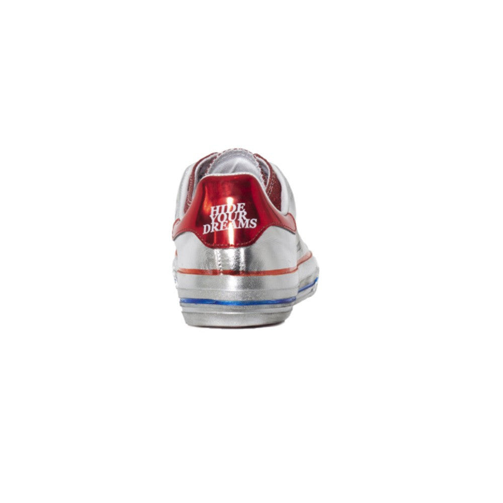 Sneakers de Piel Hidnander Starless Low Silver Moondust Metallic / Red Glitter Color Plateado y Rojo_1195.jpg