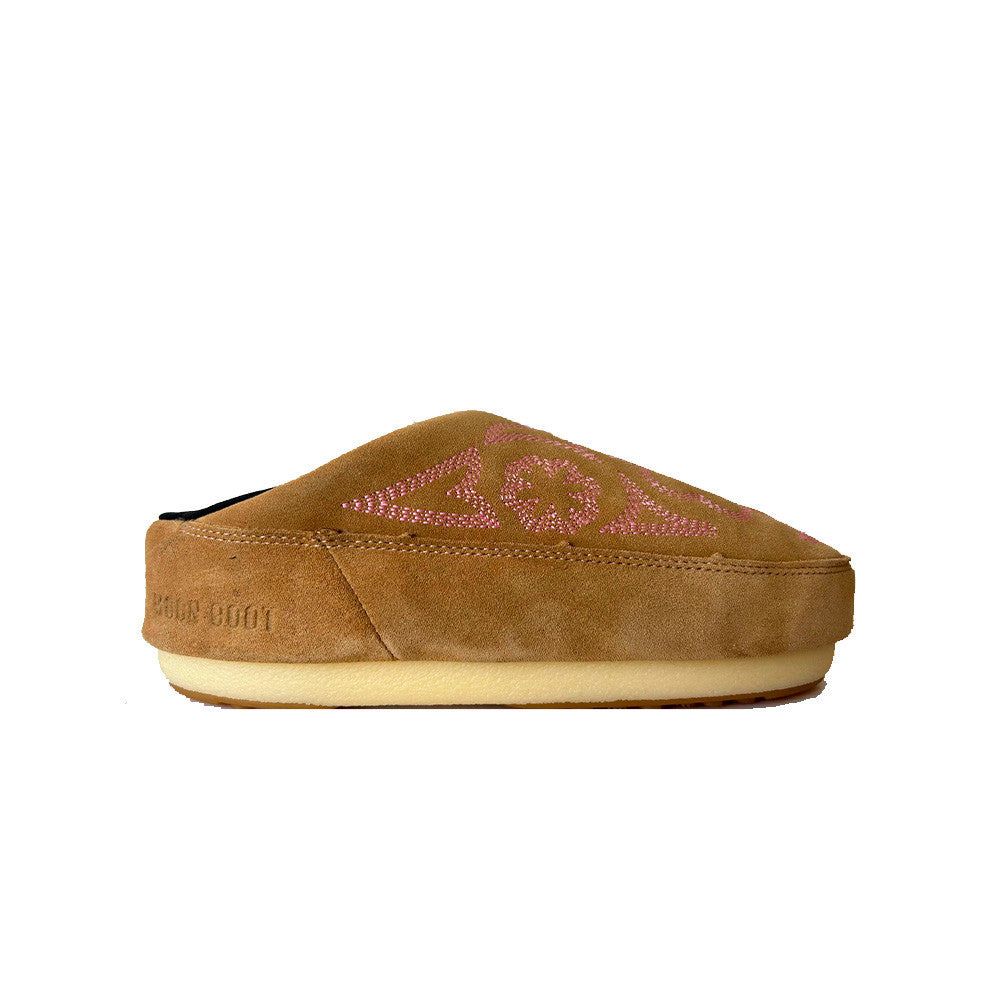 Sabot de Ante Moon Boot MB MULE EMBROIDERED SUEDE 80D1460280 Color Camel_5132.jpg