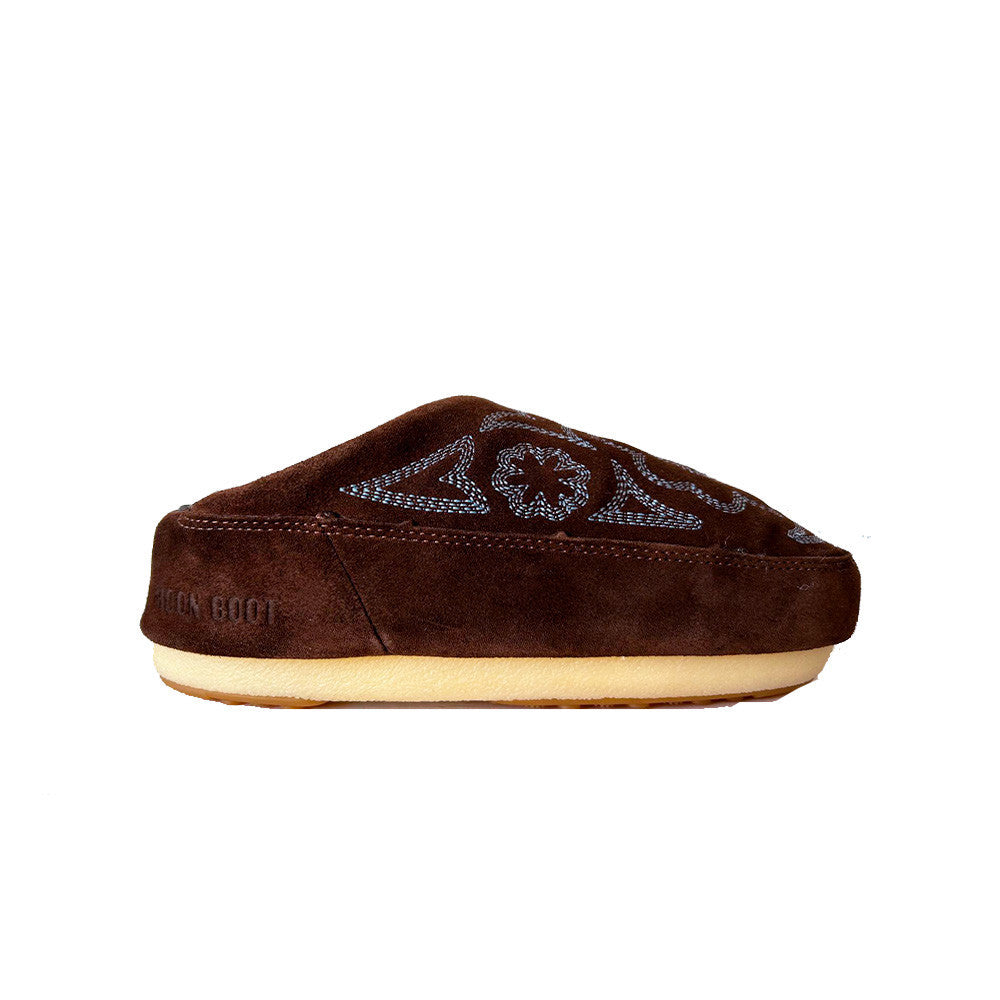Sabot de Ante Moon Boot MB MULE EMBROIDERED SUEDE 80D1460280 Color Marrón_5128.jpg