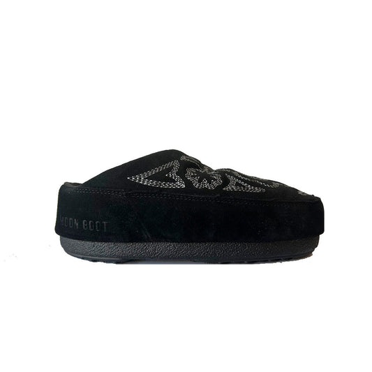 Sabot de Ante Moon Boot MB MULE EMBROIDERED SUEDE 80D1460280 Color Negro_5130.jpg
