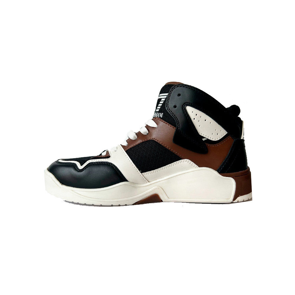 Sneakers Altas EA7 Emporio Armani X8Z039 XK331 T573 Color Blanco Marrón y Negro_4815.jpg