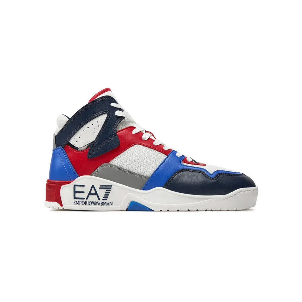 Sneakers Altas EA7 Emporio Armani X8Z039 XK331 T600 Color Blanco Rojo y Azul_4811.jpg
