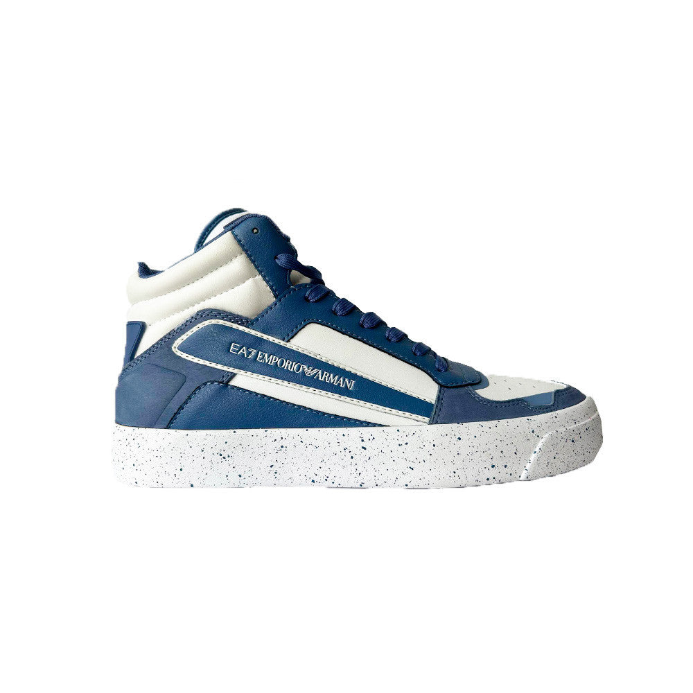 Sneakers Altas de Piel EA7 Emporio Armani X8Z042 XK351 T500 Color Blanco y Azul_4819.jpg