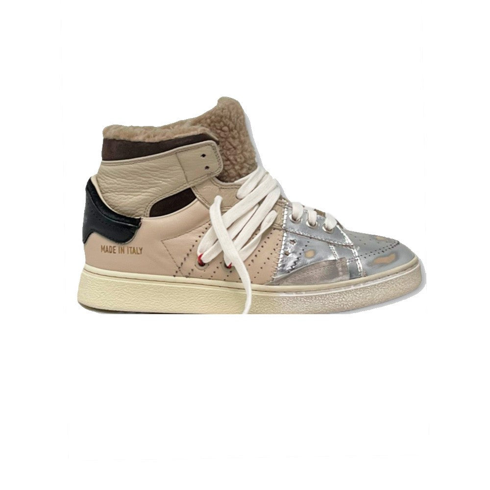 Sneakers Altas de Piel Hidnander The Cage 902 Color Plata y Marrón_2777.jpg