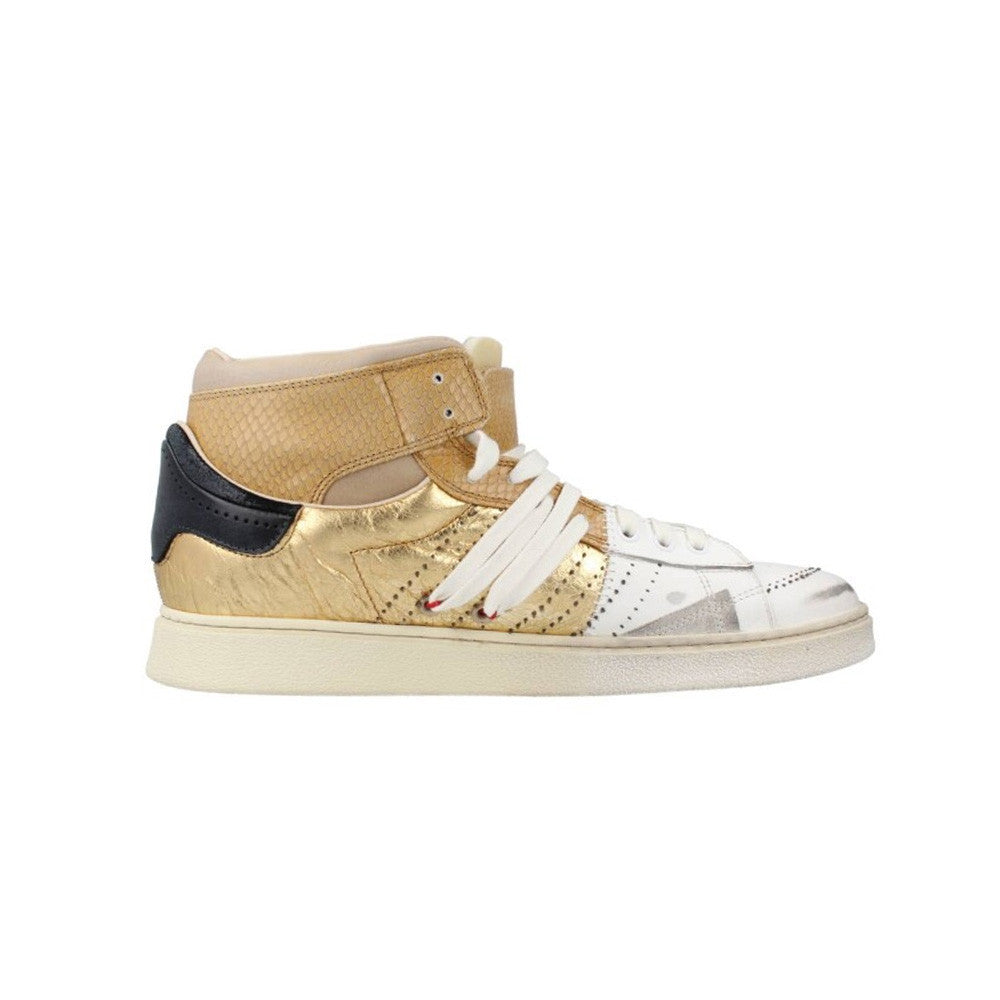 Sneakers Altas de Piel Hidnander The Cage Dual 032 Color Oro y Blanco_4588.jpg