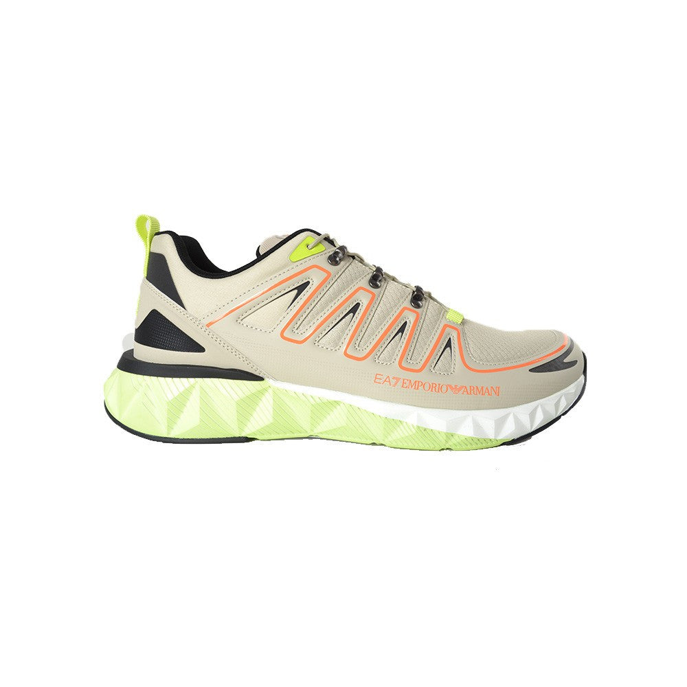 Sneakers EA7 Emporio Armani X8X055 XK224 Q610 Color Beige y Lima_1461.jpg