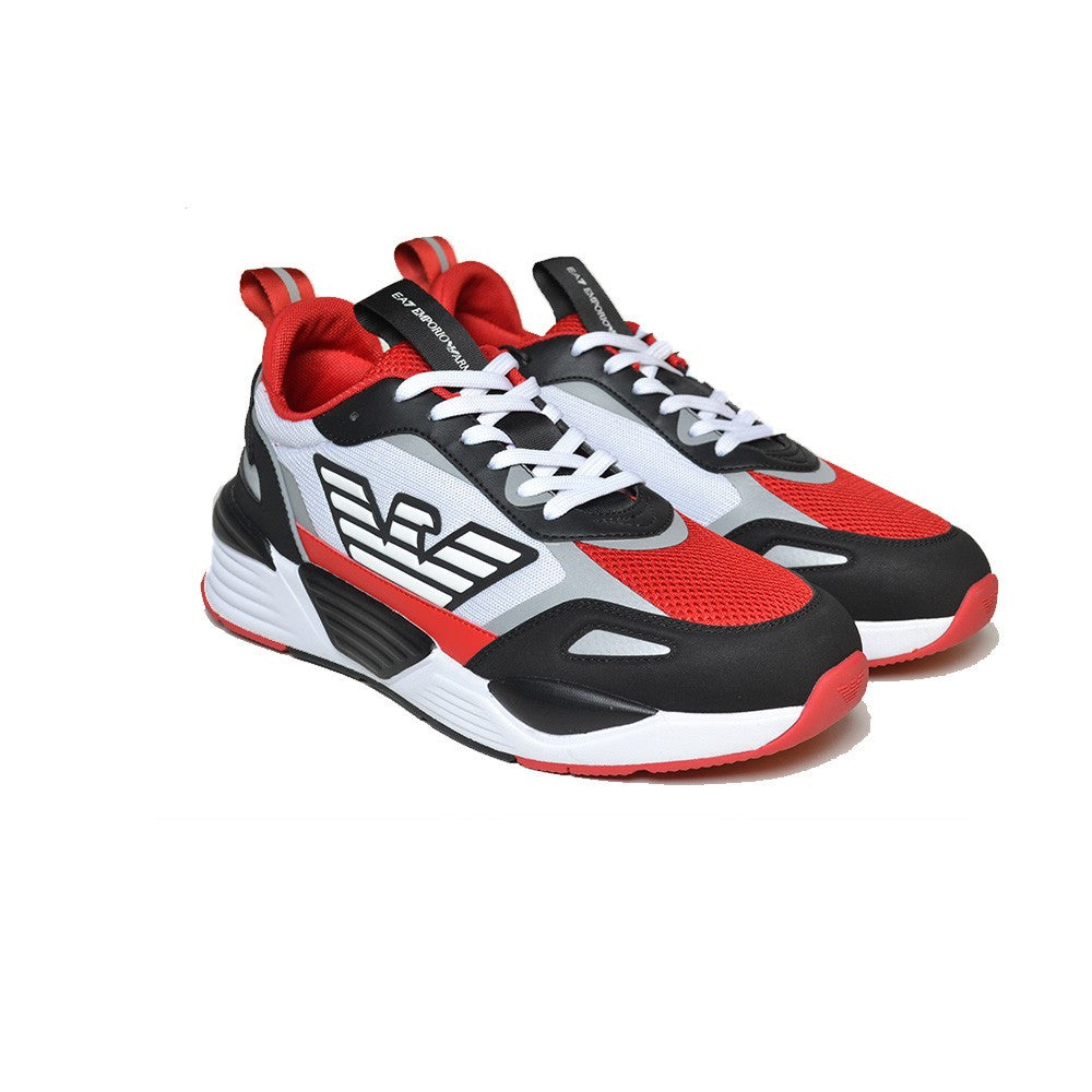 Sneakers EA7 Emporio Armani X8X070 XK165 S315 Color Blanco Negro y Rojo_1467.jpg