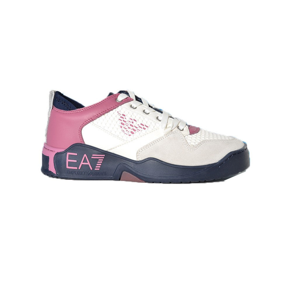 Sneakers EA7 Emporio Armani X8X091 XK236 Q696 Color Blanco y Granate_1509.jpg