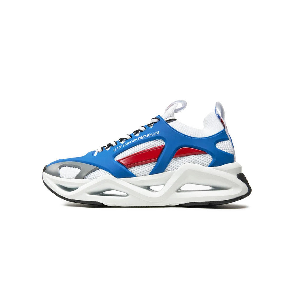 Sneakers EA7 Emporio Armani X8X174 XK377 T649 Color Blanco Rojo y Azul_4809.jpg