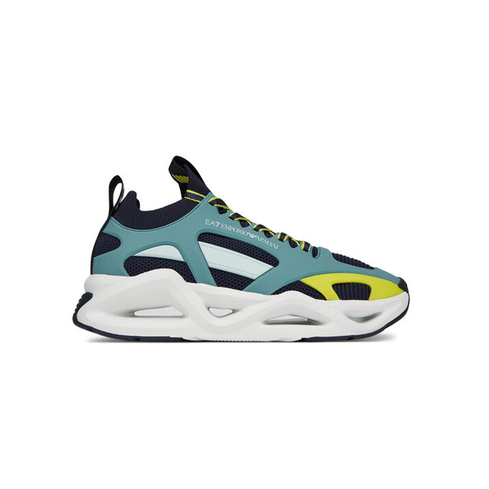 Sneakers EA7 Emporio Armani X8X174 XK377 U517 Color Verde y Marino_7057.jpg