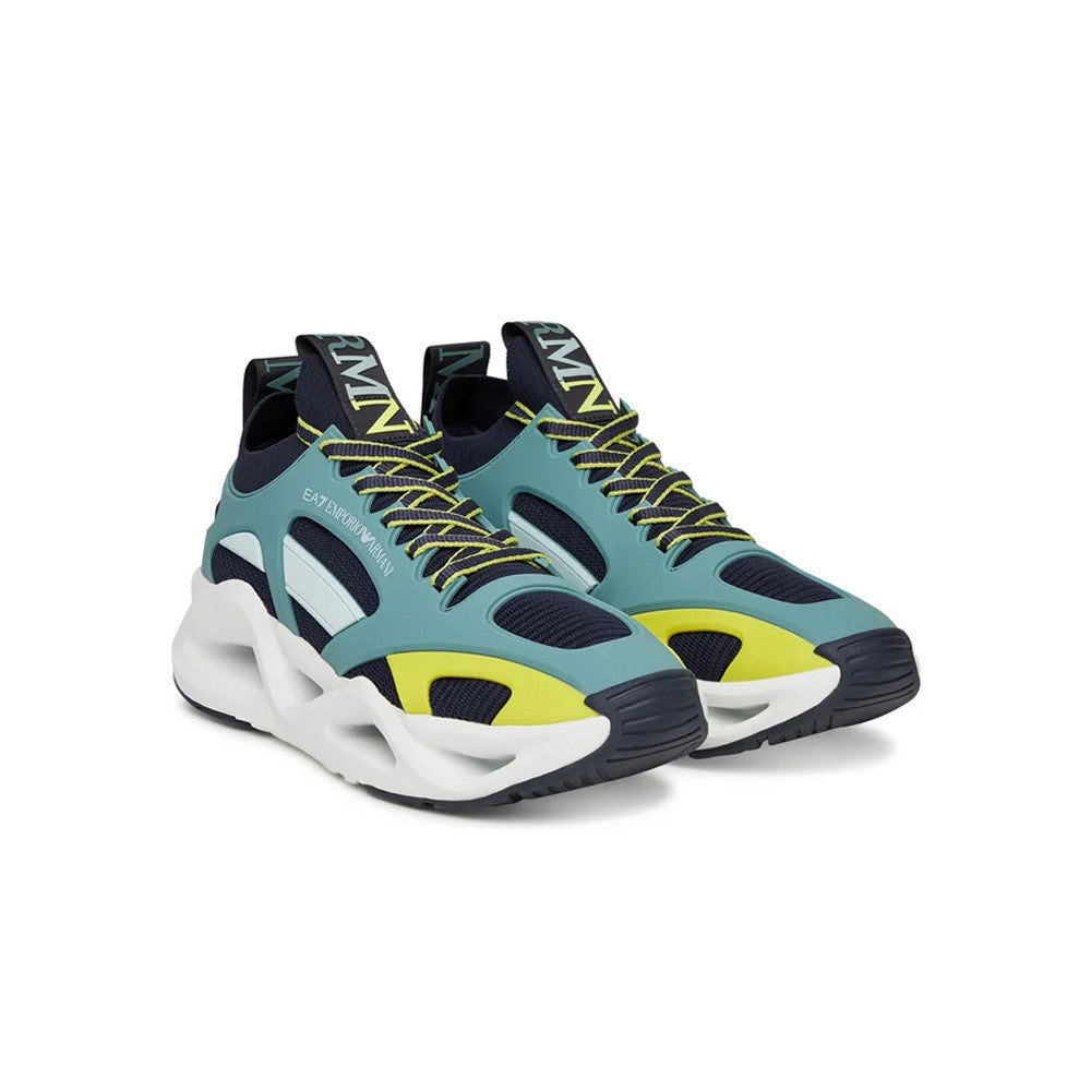 Sneakers EA7 Emporio Armani X8X174 XK377 U517 Color Verde y Marino_7058.jpg