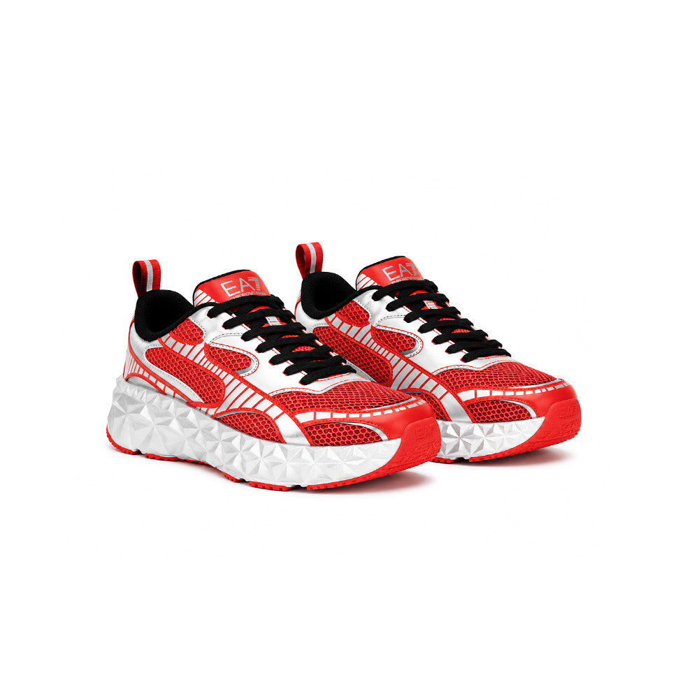 Sneakers EA7 Emporio Armani X8X238 XK431 Color Plata y Rojo_10407.jpg