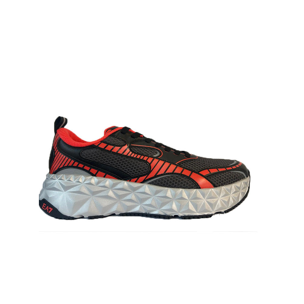 Sneakers EA7 Emporio Armani X8X245 XK431 MZ525 Color Negro Rojo y Plata_8950.jpg