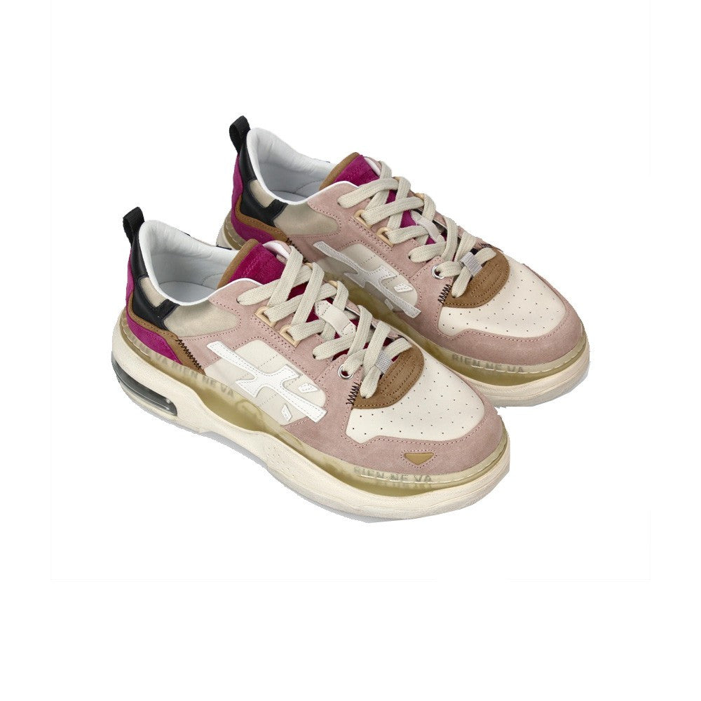 Sneakers Premiata DRAKED 266 Color Rosa y Beige_3689.jpg