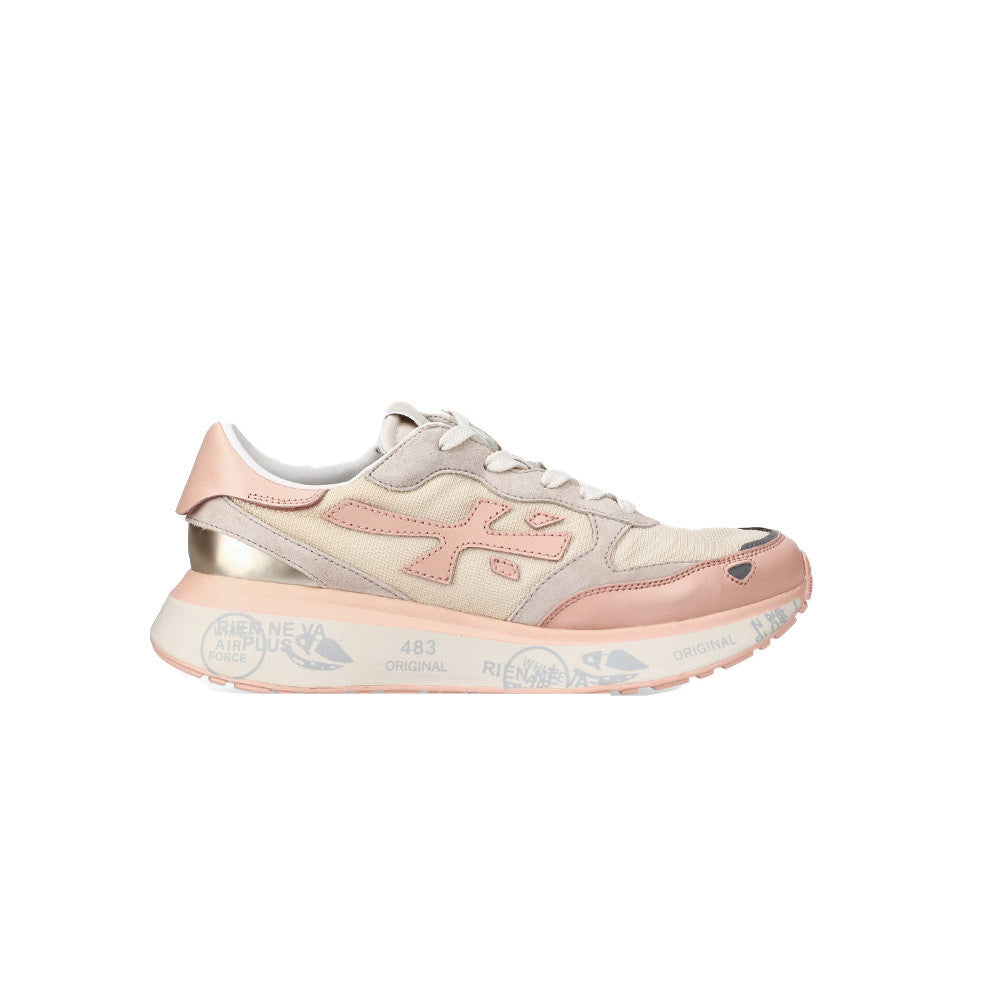 Sneakers Premiata LAURYN 7483 Color Beige y Salmón_5913.jpg