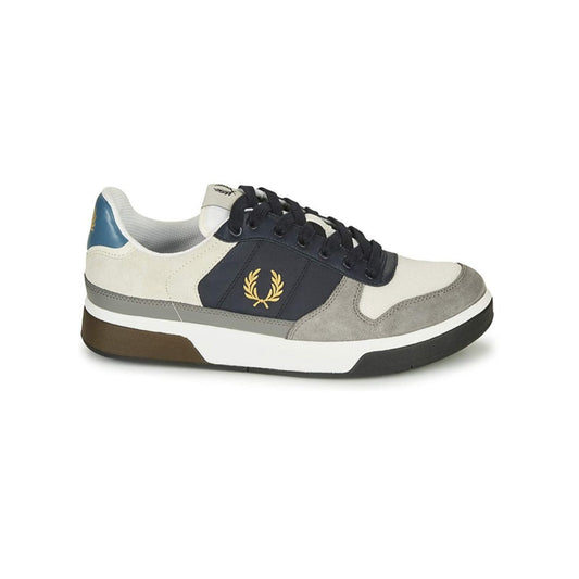 Sneakers de Ante Fred Perry B8294 Color Blanco y Azul Marino_597.jpg