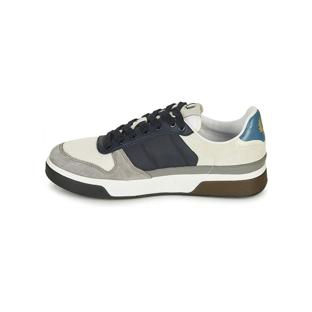 Sneakers de Ante Fred Perry B8294 Color Blanco y Azul Marino_598.jpg