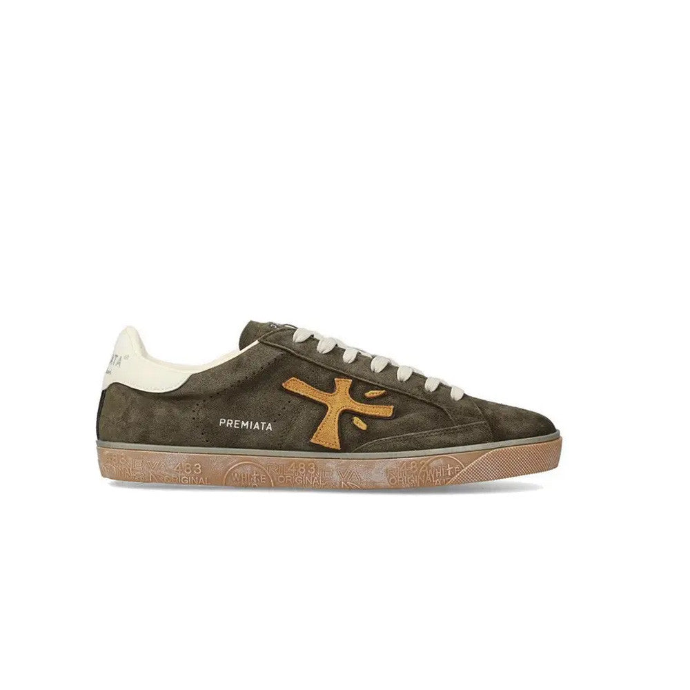 Sneakers de Ante Premiata Steven 7627 Color Marrón Verdoso_9974.jpg