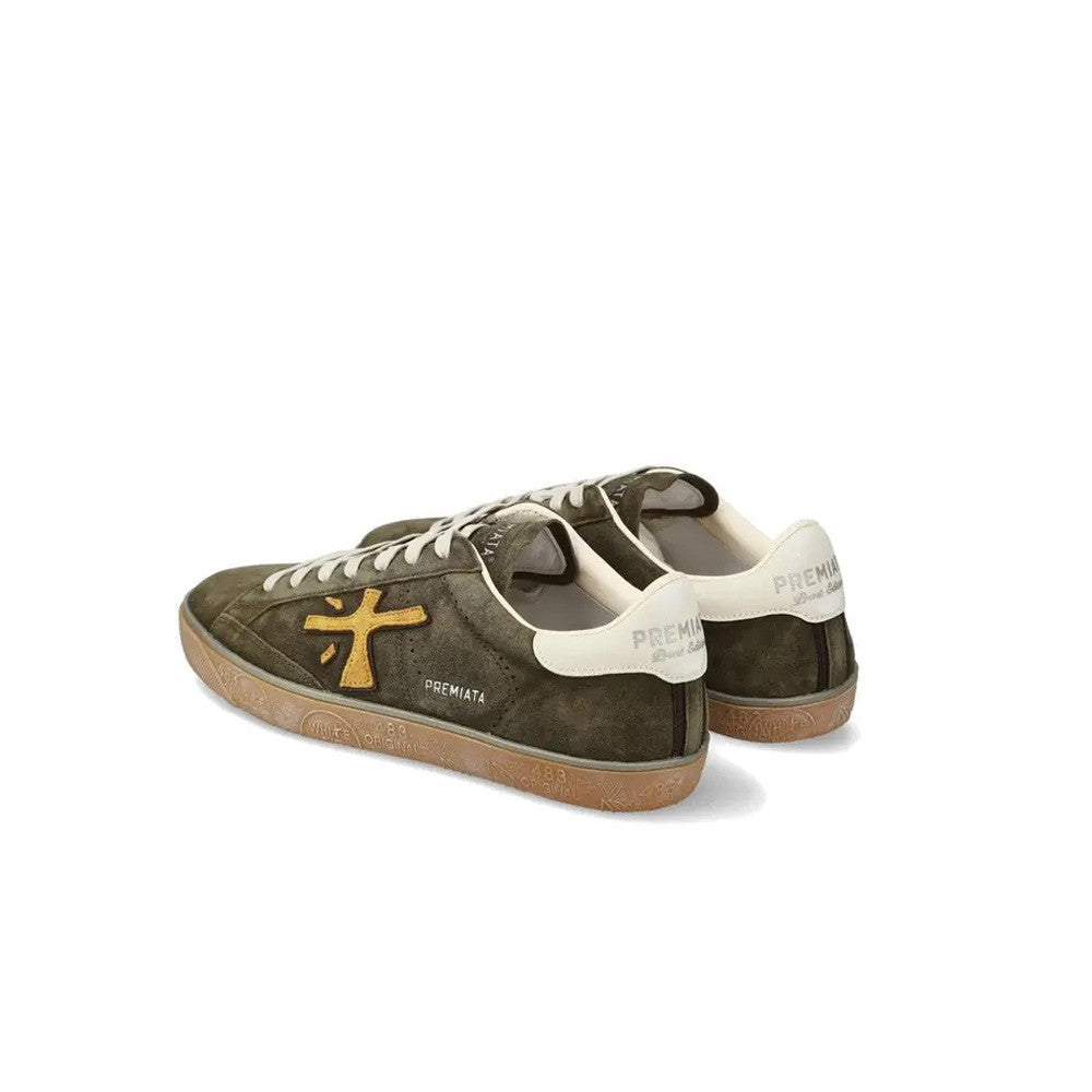 Sneakers de Ante Premiata Steven 7627 Color Marrón Verdoso_9976.jpg