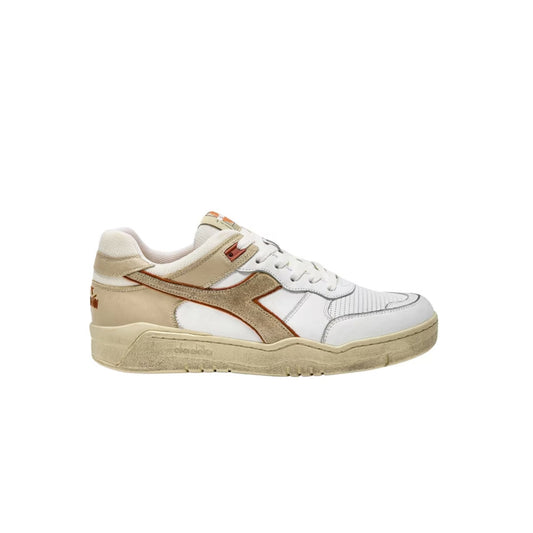 Sneakers de Piel Diadora HERITAGE B 560 USED Color Blanco, Beige y Naranja_8253.jpg