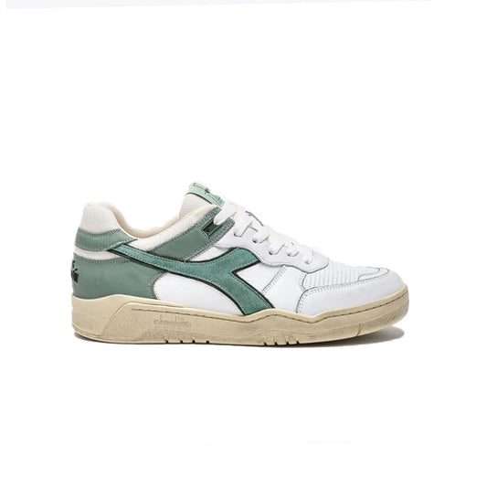 Sneakers de Piel Diadora HERITAGE B 560 USED Color Blanco y Verde_8200.jpg