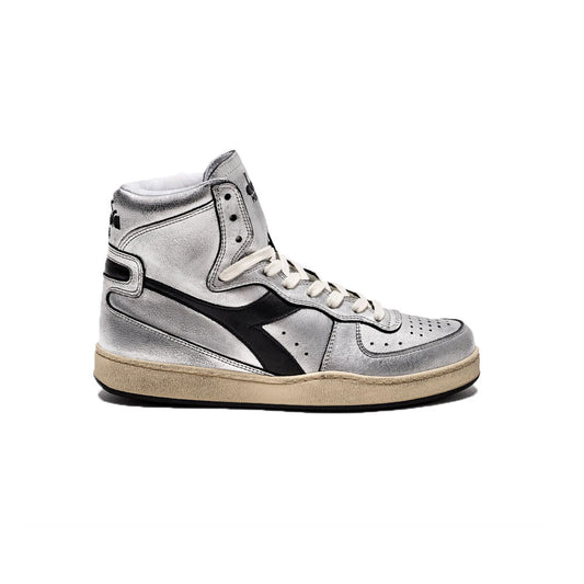 Sneakers de Piel Diadora HERITAGE MI BASKET SILVER USED W Color Plata_8218.jpg