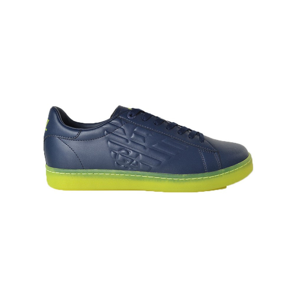 Sneakers de Piel EA7 Emporio Armani X8X001 XK254 Q664 Color Azul Marino y Lima_1479.jpg