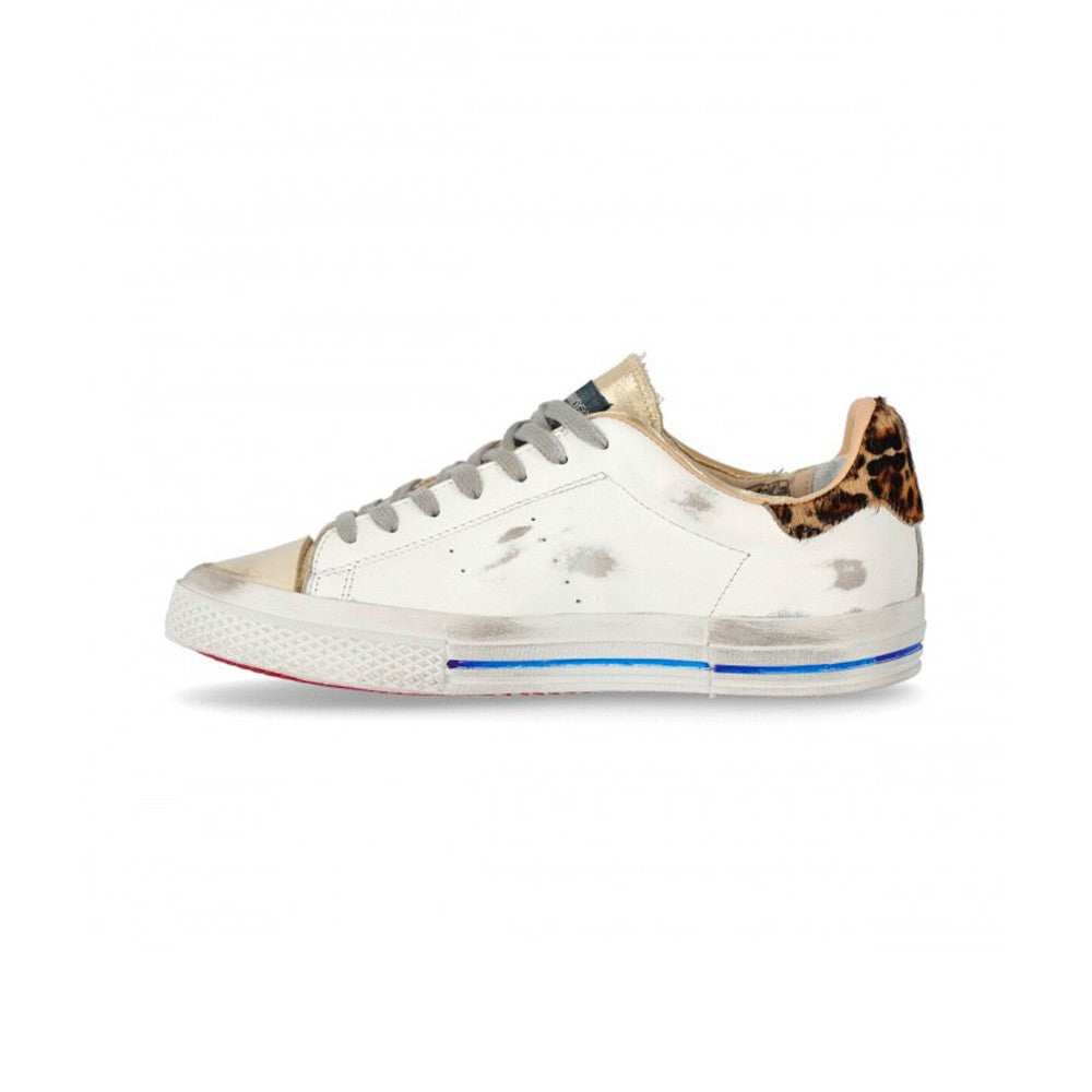 Sneakers de Piel Hidnander STARLESS LOW 032 Color Blanco Macula y Oro_2784.jpg