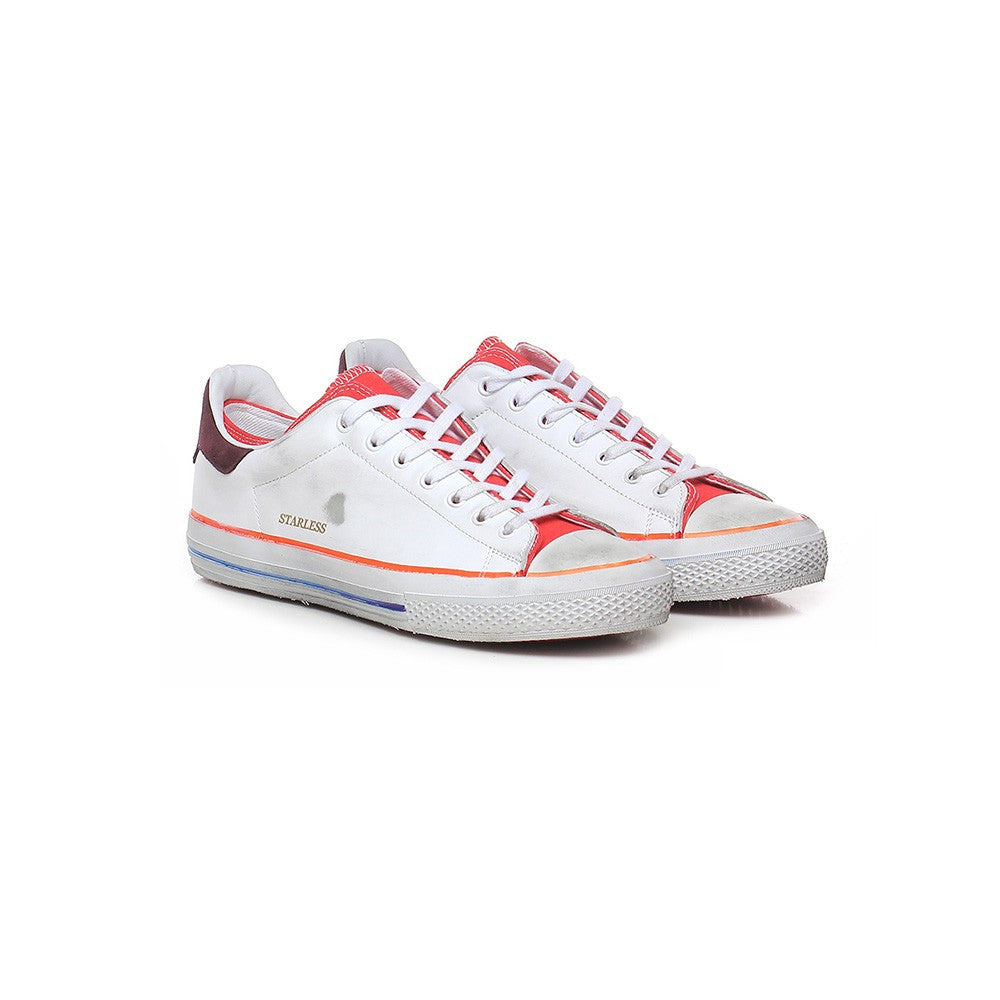 Sneakers de Piel Hidnander STARLESS LOW Color Blanco y Rojo_639.jpg