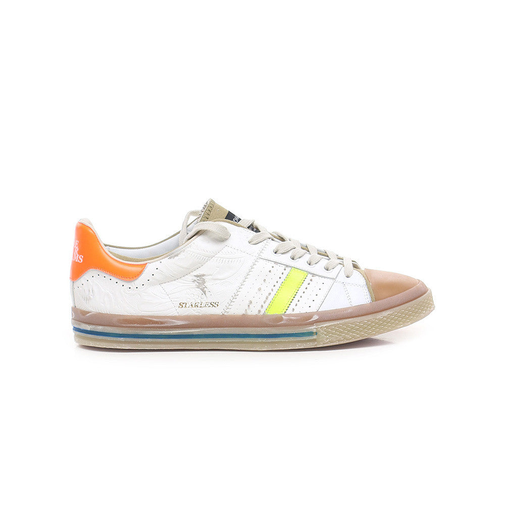 Sneakers de Piel Hidnander STARLESS LOW GEMU Color Blanco y Fluor_4562.jpg