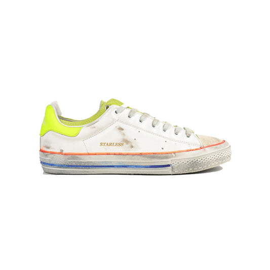 Sneakers de Piel Hidnander STARLESS LOW HB1WS600 Color Blanco y Lima_1342.jpg