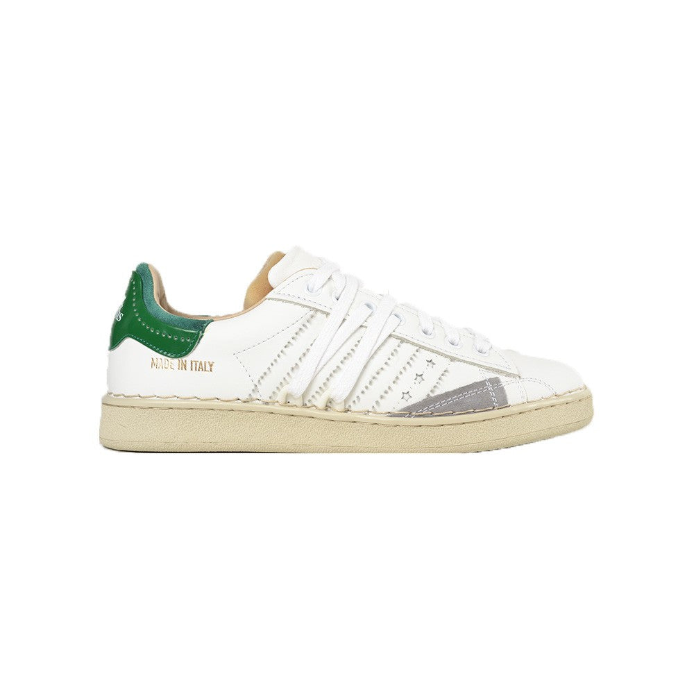 Sneakers de Piel Hidnander STRIPELESS HC1WS150 Color Blanco y Verde_1344.jpg