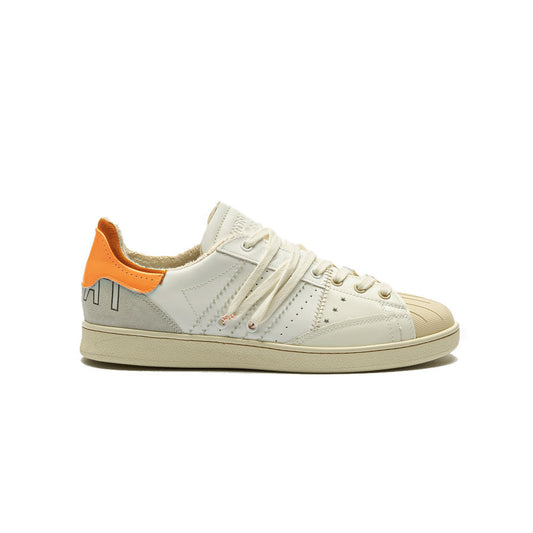 Sneakers de Piel Hidnander STRIPELESS ULTIMATE ATARI 034 Color Blanco y Naranja_5458.jpg