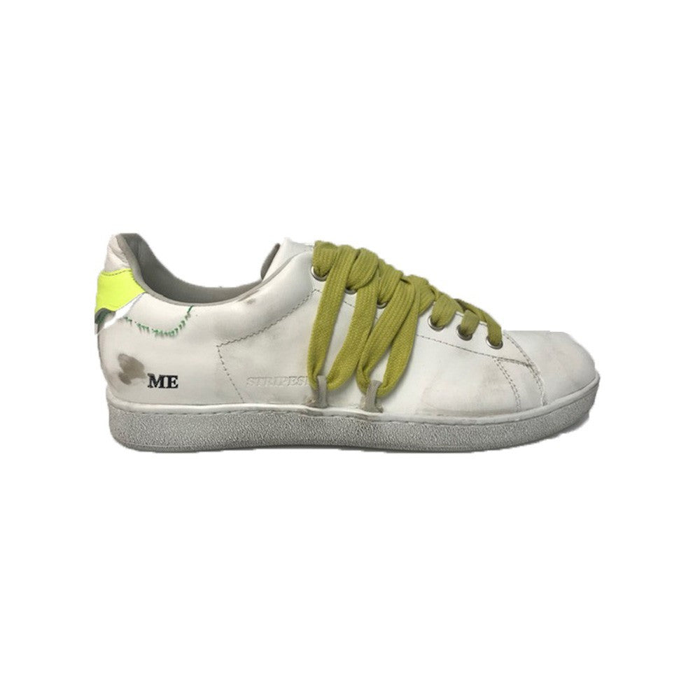 Sneakers de Piel Hidnander TURNER MSTS19X01V4 Color Blanco y Lima_655.jpg