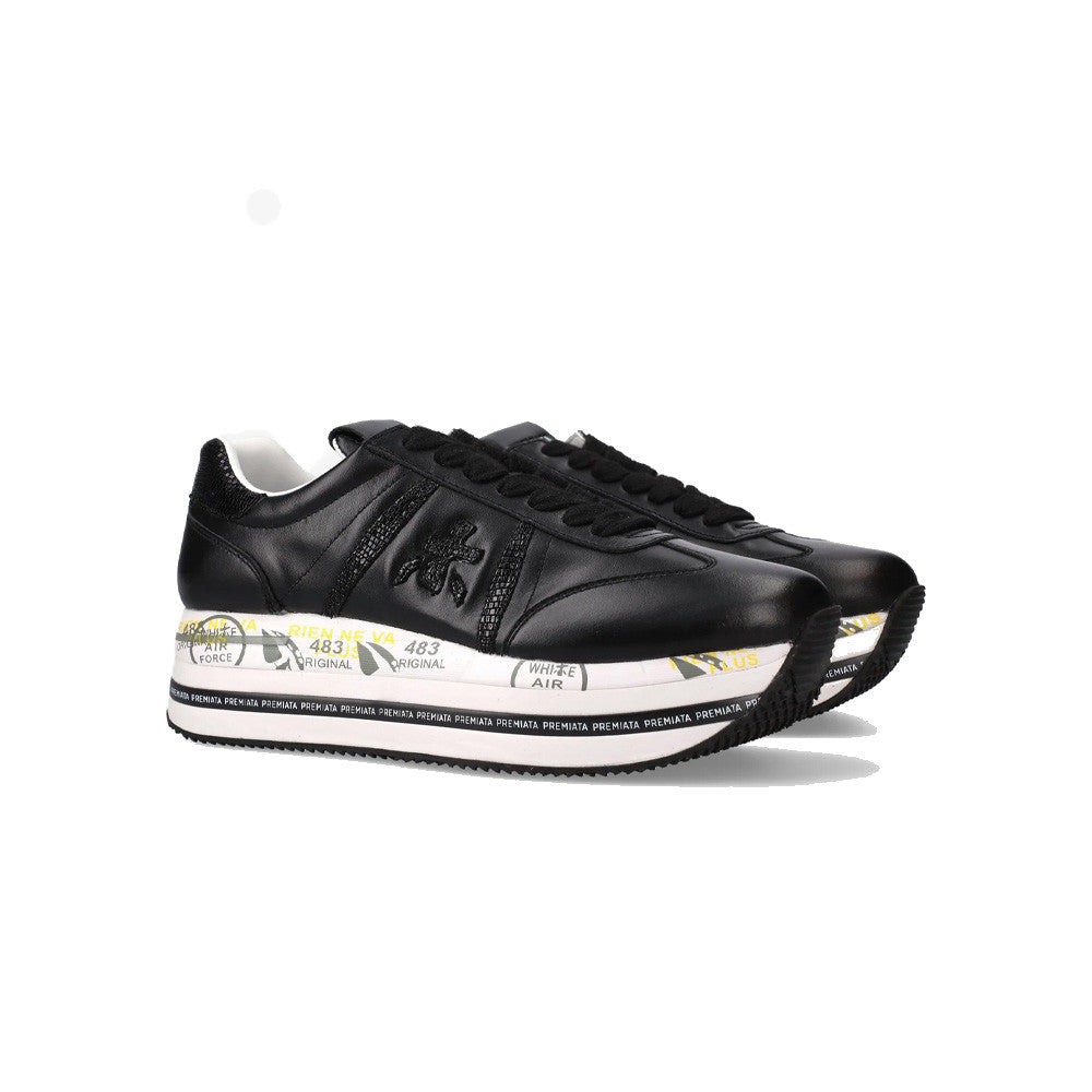Sneakers de Piel Premiata BETH 7107 Color Negro_7471.jpg