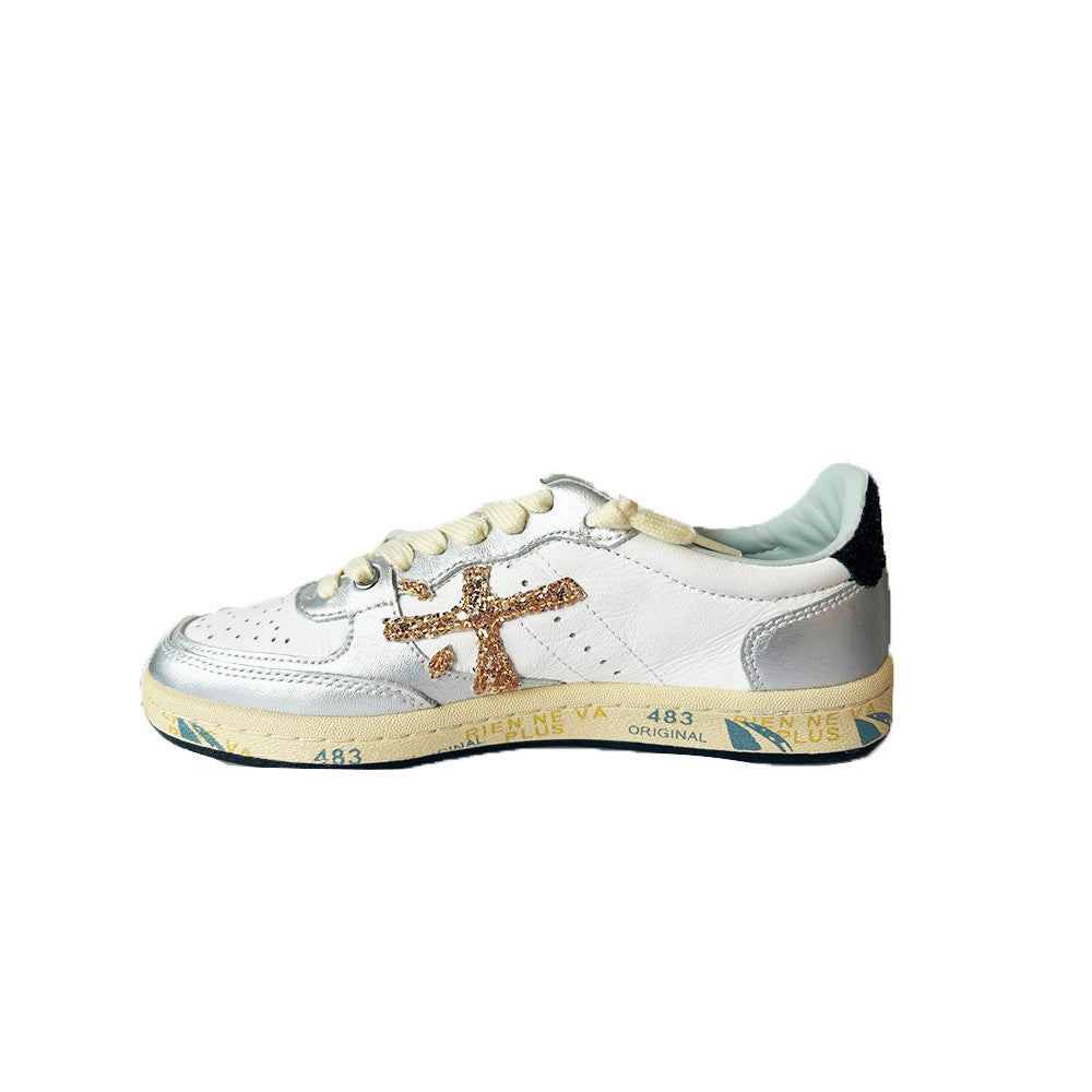 Sneakers de Piel Premiata BSKTCLAD 8170 Color Blanco y Oro_8380.jpg