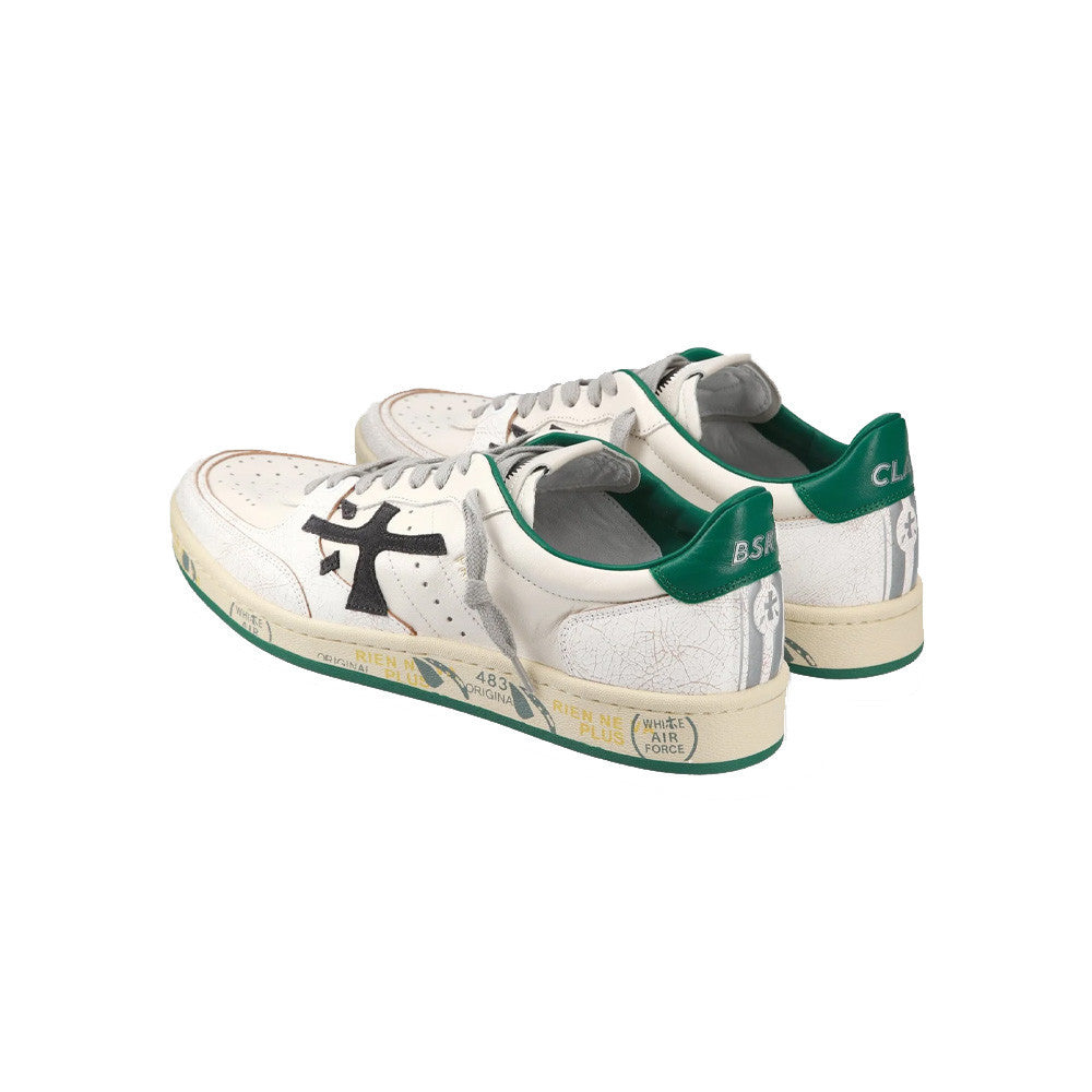 Sneakers de Piel Premiata BSKT CLAY 6778 Color Crudo y Verde_5371.jpg