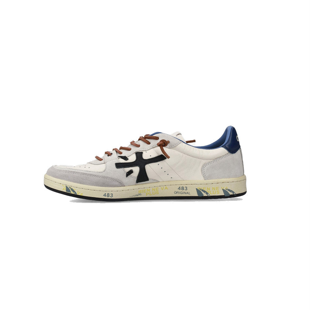 Sneakers de Piel Premiata BSKT CLAY 7617 Color Crudo y Marino_7383.jpg