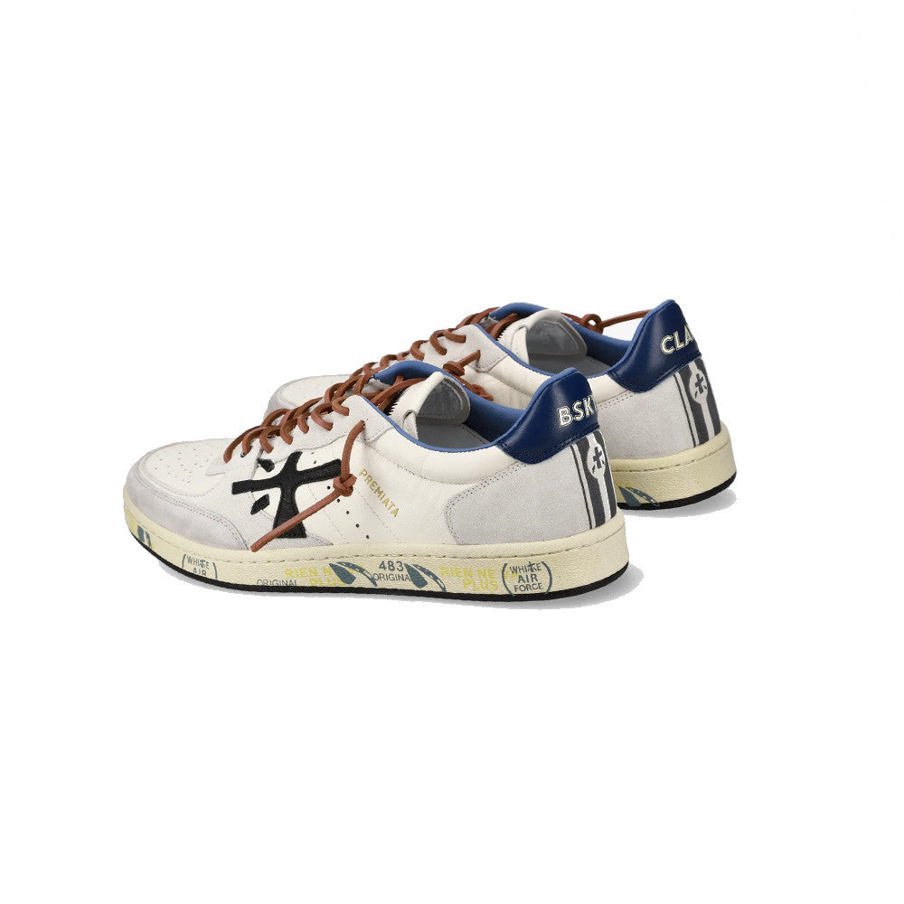 Sneakers de Piel Premiata BSKT CLAY 7617 Color Crudo y Marino_7387.jpg