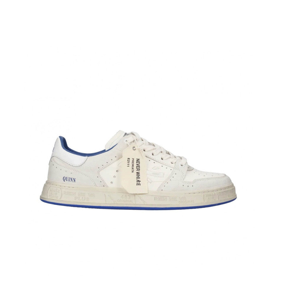 Sneakers de Piel Premiata QUINN 6686 Color Blanco y Azul_9926.jpg