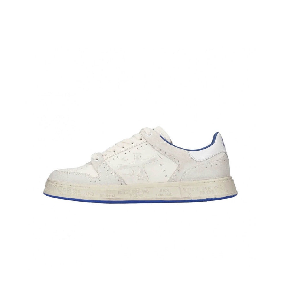 Sneakers de Piel Premiata QUINN 6686 Color Blanco y Azul_9927.jpg