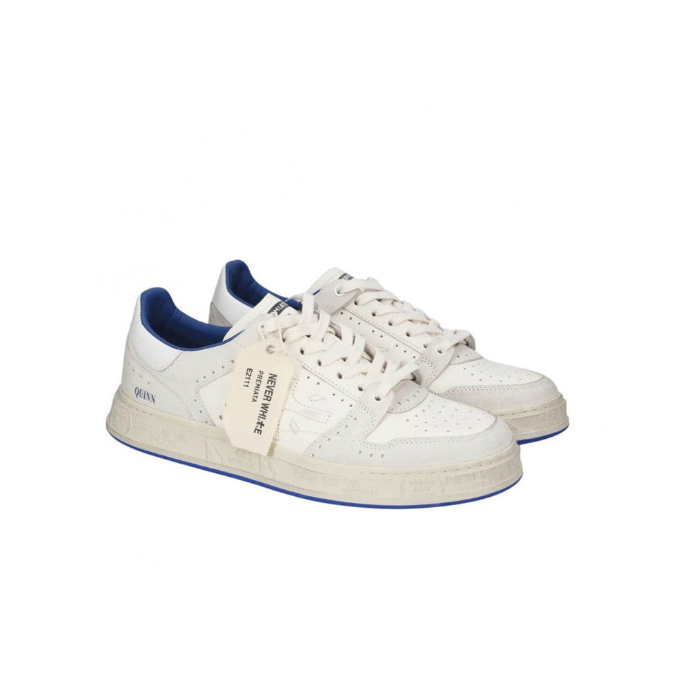 Sneakers de Piel Premiata QUINN 6686 Color Blanco y Azul_9928.jpg