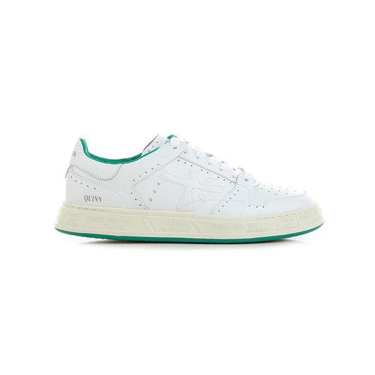 Sneakers de Piel Premiata Quinn 6301 Color Blanco y Verde_2748.jpg