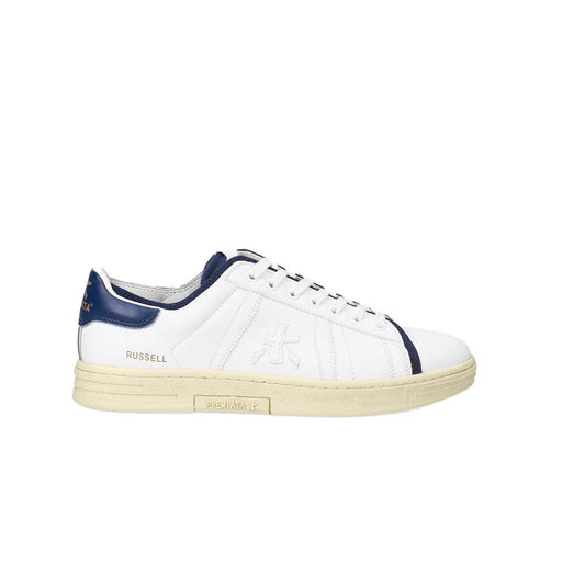 Sneakers de Piel Premiata RUSSELL 7492 Color Blanco y Azul_5856.jpg