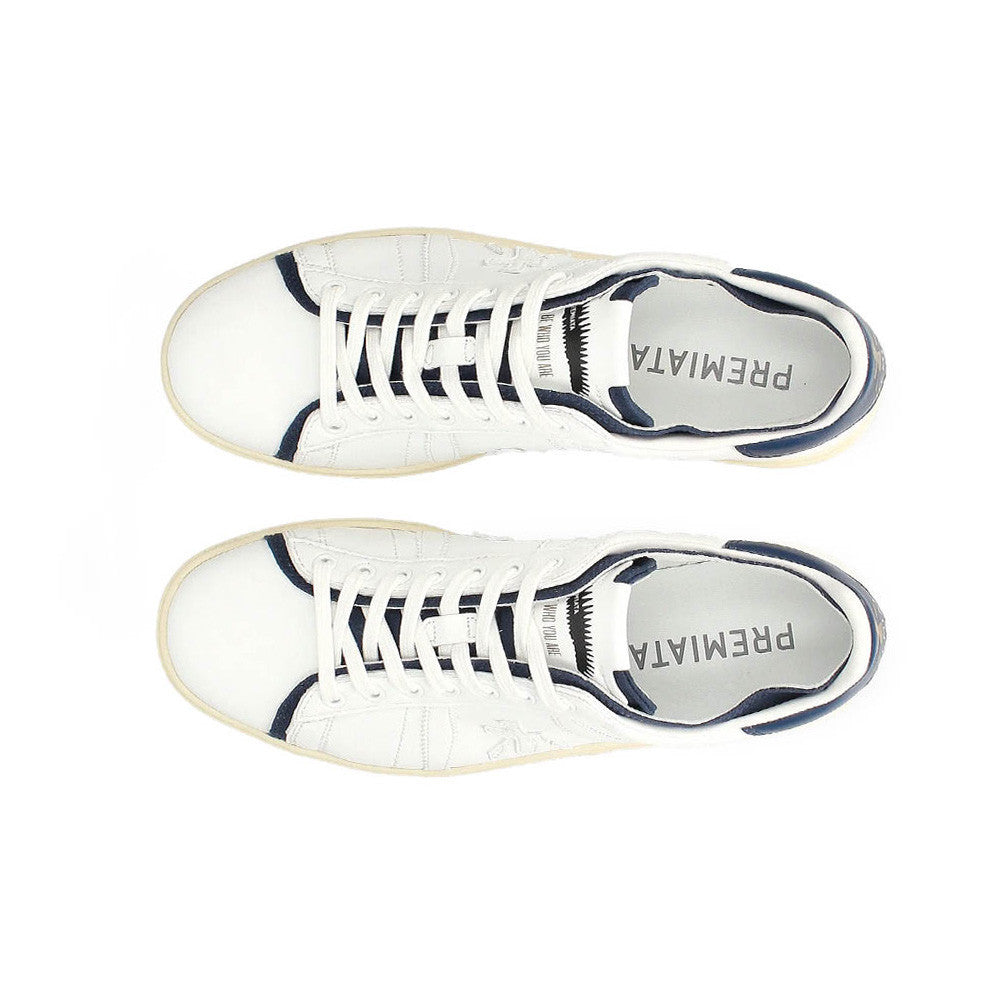 Sneakers de Piel Premiata RUSSELL 7492 Color Blanco y Azul_5858.jpg