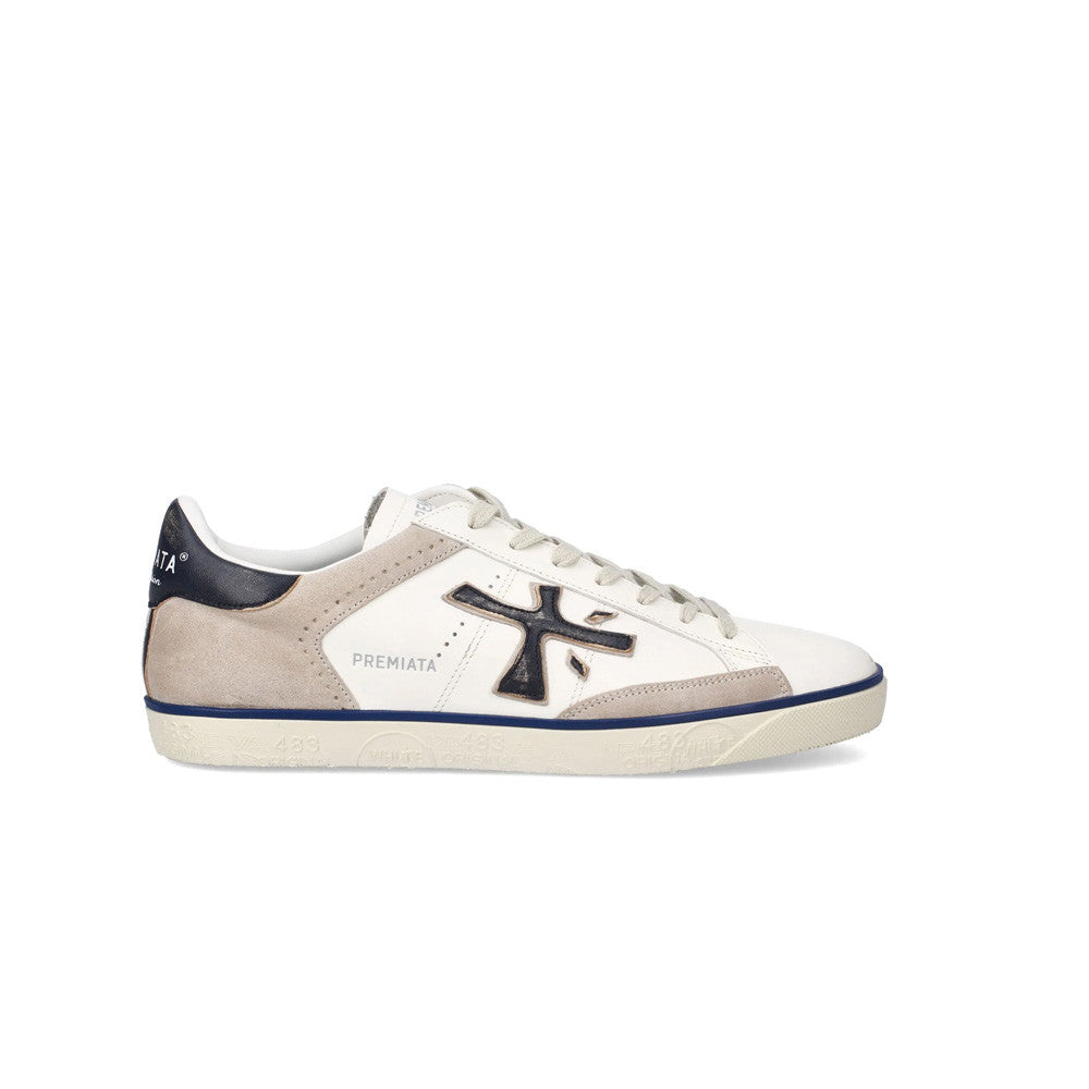 Sneakers de Piel Premiata Steven 7285 Color Blanco y Marino_8350.jpg