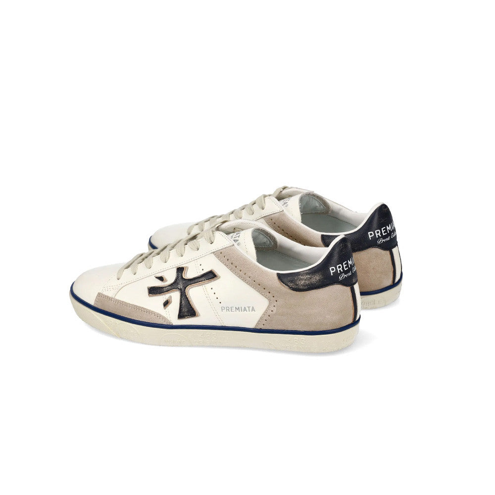 Sneakers de Piel Premiata Steven 7285 Color Blanco y Marino_8352.jpg