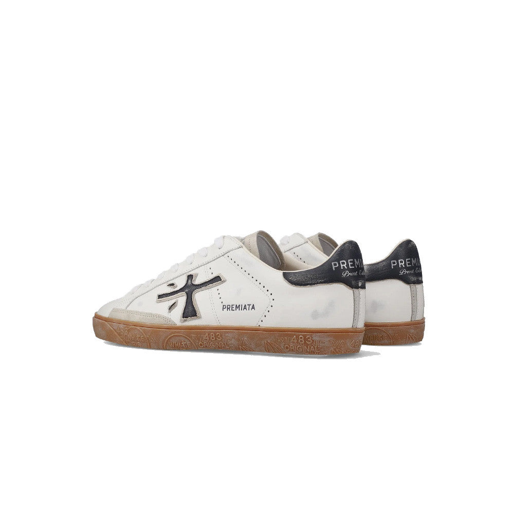 Sneakers de Piel Premiata Timeless Steven 6975 Color Blanco y Negro_7357.jpg